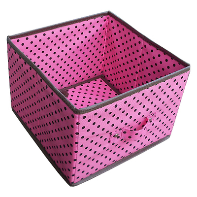 牛津布多用折叠收纳盒 挂袋配套抽屉盒内衣杂物储物盒 玩具盒