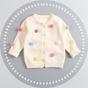 2016秋季上新0-1-2-3岁女童毛衣婴儿针织衫5-6-7-8-9个月宝宝秋装