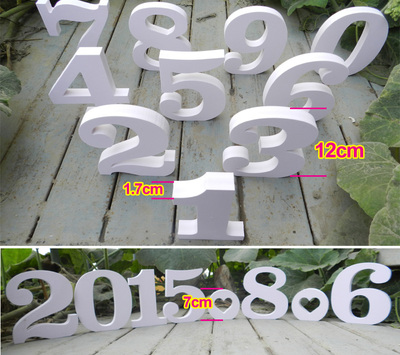 数字摆件 立体字母婚礼名牌婚庆婚礼道具饰品字母墙定制 木质PVC