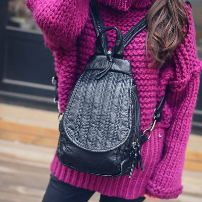 2015新款胸包女韩版潮女式单肩双肩两用斜挎包休闲旅行背包书包