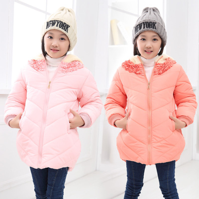 童装2015冬装新款女童棉衣外套 儿童加绒加厚时尚韩版潮流棉袄
