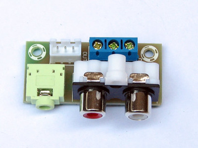 音频输入输出转接接线引线板rca莲花3.5mm插头插座pcb接线端子