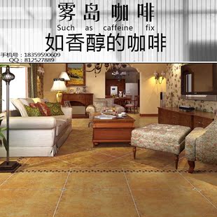新款咖啡色仿石纹地砖 600*600室内瓷砖 多款颜色款式选择地板砖