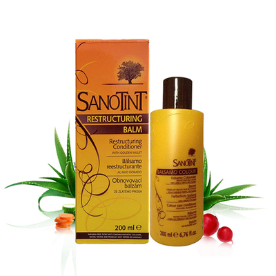 意大利Sanotint柔顺护发染发深层修复孕妇可用锁色精华护发素正品