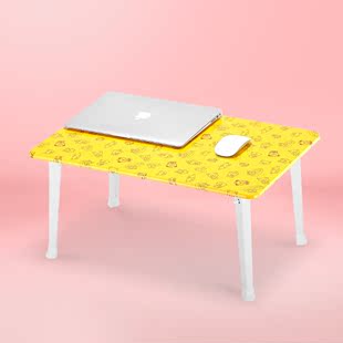 简约可折叠笔记本电脑桌女生卡通懒人电脑桌可移动便携床上小书桌