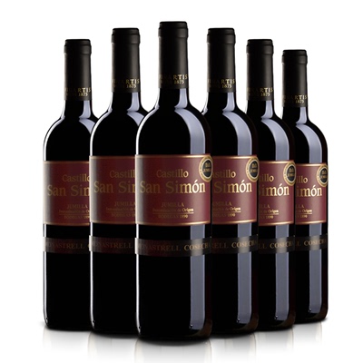 西班牙原瓶进口DO级西莫干红酒葡萄酒六支套装送礼品