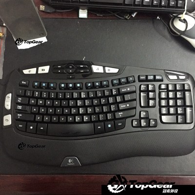 冠希外设 罗技 最舒服 优联 无线办公游戏键盘 k350 优联鼠标绝配