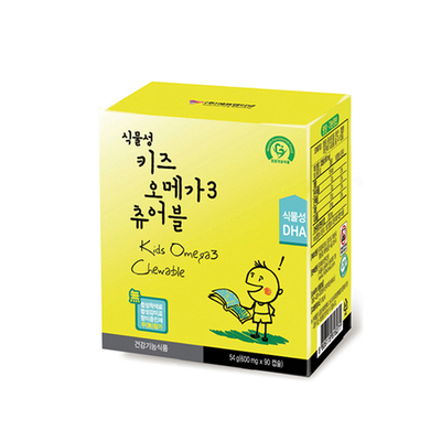 韩国正品Kids Omega3 Chewable儿童植物性深海鱼油咀嚼片