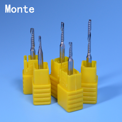 蒙特3A进口3.175单刃螺旋铣刀PVC亚克力板专用广告电脑雕刻机刀具