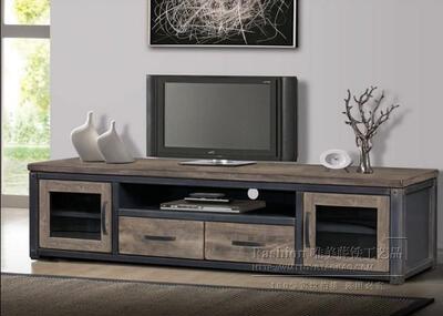 欧式电视柜实木电视柜组合美式电视柜简约小户型铁艺电视柜烤漆