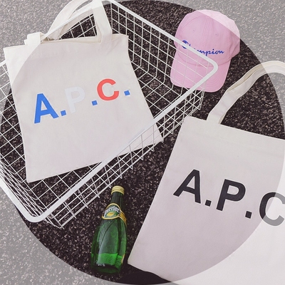 日本zipper原宿风复古学院软妹子搭配单品字母妈咪包帆布包购物袋