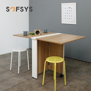 可折叠餐桌家用小户型吃饭桌多功能伸缩桌现代简约小餐桌子1.2米