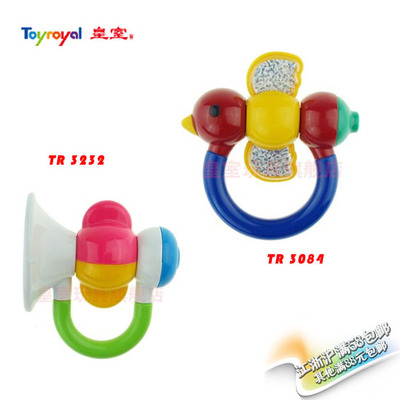 Toyroyal正品环保皇室婴幼儿早教益智乐器玩具小喇叭星星喇叭鸟笛