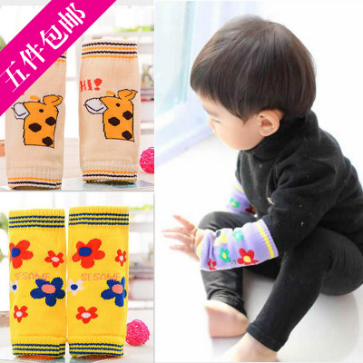 男女童护膝 四季可用儿童宝宝针织袖套护袖可爱短款婴幼儿套袖