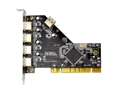 西霸服务器电脑PCI转USB2.0卡NEC芯片4口USB2.0扩展卡前置USB排线