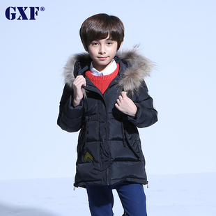 2015年gxf新款儿童羽绒服男童中长款秋冬加厚羽绒保暖童装外套