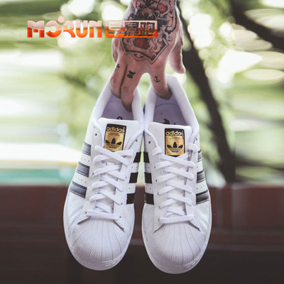 [早晨跑]Adidas Superstar 三叶草 金标贝壳头板鞋 C77124 C77154
