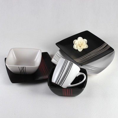 日式韩式创意 碗筷碗盘碗碟欧式陶瓷餐具套装