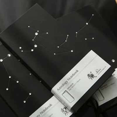 新款十二星座笔记本盒装记事本韩国创意镶钻日记本子包邮