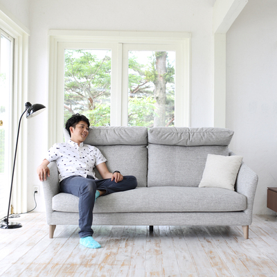 创意日式沙发小户型布艺沙发组合北欧宜家简约双人三人懒人沙发