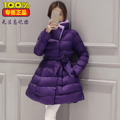 2015冬季新款中长款斗篷羽绒棉衣女修身棉服韩版加厚裙摆棉袄外套