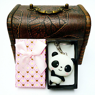 10个包邮四川旅游纪念品熊猫礼品钥匙扣挂件熊猫硅胶钥匙链