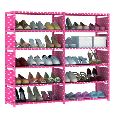 跃航简易鞋架 多层组装收纳鞋柜 现代家用防尘经济鞋架子
