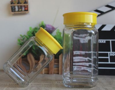 爆款热卖无铅八角蜂蜜瓶 酱菜瓶 储物瓶 一斤 两斤 蜂蜜玻璃瓶
