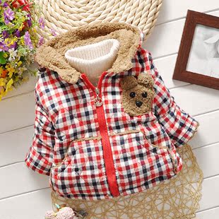 冬装卡通男女宝宝1-2-3岁外套包邮 加厚棉袄冬季婴儿童装棉服棉衣