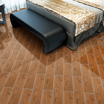 卧室地板砖瓷砖木纹砖150 600仿实木仿古地砖客厅 室内阳台防滑
