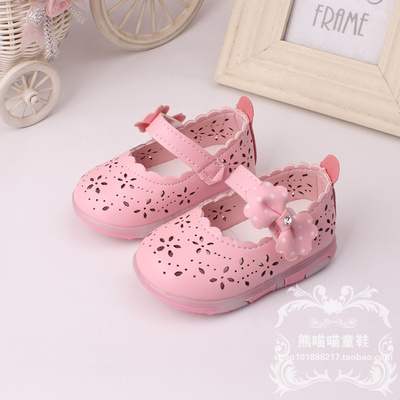 春秋季女宝宝鞋子学步鞋0-1-3岁小童婴儿单鞋公主女童鞋软底防滑2