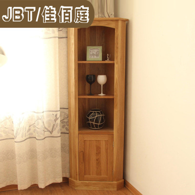 JBT/佳佰庭家具纯白橡木柜实木储物柜子非柞木展示柜转角柜OAK53