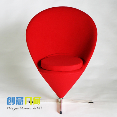 Panton Cone 锥形蝴蝶玻璃钢时尚创意休闲沙发椅设计师家具