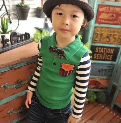 韩版秋装新款童装儿童长袖T恤男童女童宝宝纯棉打底衫