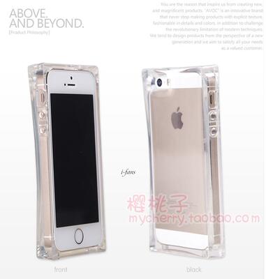 苹果iPhone6/5s手机壳水晶冰块来电闪透明保护套4.7寸硅胶套