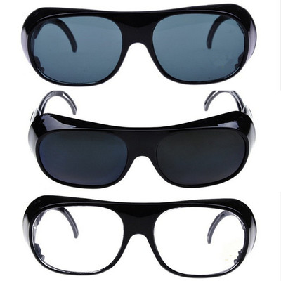 护目镜电焊焊工防强光劳保防护眼镜 白色/灰色工业劳保玻璃镜片