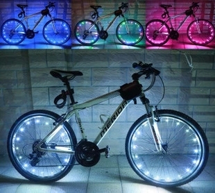 新款印象骑行A01 山地自行车风火轮灯 钢丝辐条灯 配件装备