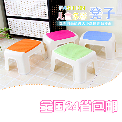 塑料凳子加厚型 儿童矮凳浴室凳方凳 小板凳圆凳换鞋凳包邮