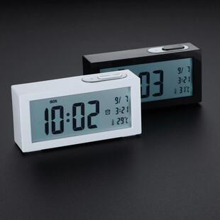 LCD床头卧室创意静音学生简约夜光懒人时钟表包邮温度小电子闹钟