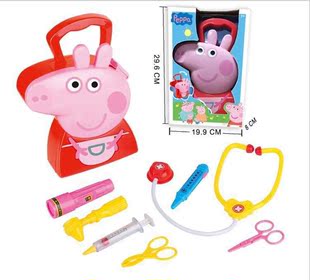 粉红猪小妹 粉红小猪佩佩猪医具家具饰品套装过家家套装小孩玩具