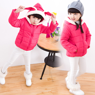 2015女宝宝冬装女童加厚棉袄外套冬季婴儿童装棉服棉衣1-2-3-4岁