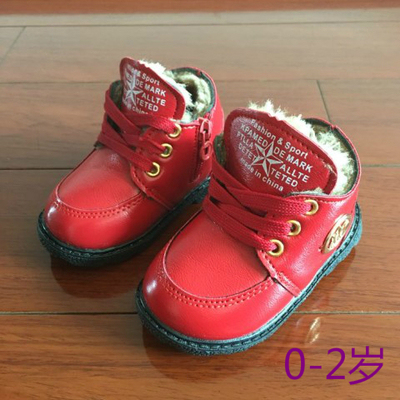 女宝宝鞋子童鞋女0-1-2岁78个月一周岁婴儿学步鞋秋冬季公主棉鞋