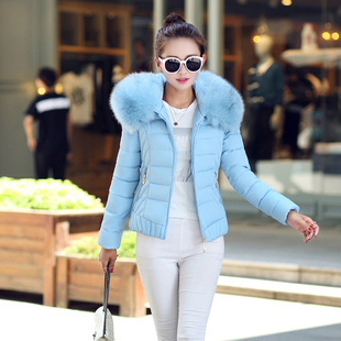2015新款棉衣 修身显瘦短款冬装气质休闲装女装棉袄棉服外套韩版