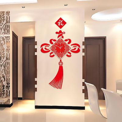 中国风创意客厅挂钟大号 中式时尚现代时钟 卧室静音石英钟表挂表