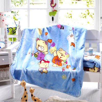 冬季新款加厚小毛毯婴幼儿园云毯童毯拉舍尔双层办公室午睡毯绒毯