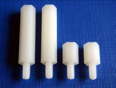 尼龙六角单头支撑柱 塑料单通六角隔离柱 六角接线柱4*6-4*35