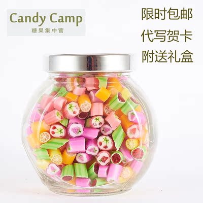 candy澳洲纯手工糖果硬糖水果切片糖混装口味camp 150g 超大罐装