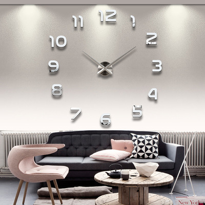 MAX3 创意个性数字时钟墙贴 客厅卧室墙壁数字贴纸挂钟含DIY时钟