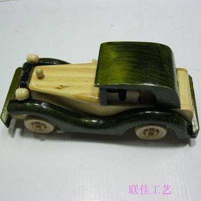 8寸车模型/老爷车/木车/玩具车模型系列儿童益智木质工艺品手工