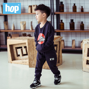 HOP童装男童秋装套装韩版儿童套装中小童男童秋款运动套装两件套